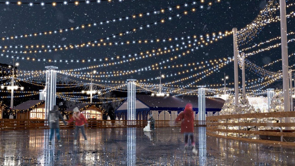 Главный каток Воронежа на Адмиралтейской площади планируют увеличить вдвое в этом году