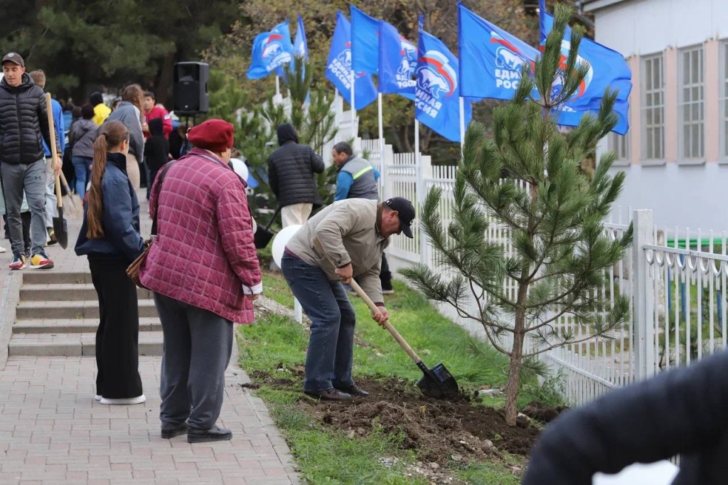 Геленджик озеленяют в рамках экопроекта «Дерево нашей семьи» Геленджик озеленяют в рамках экопроекта «Дерево нашей семьи»
