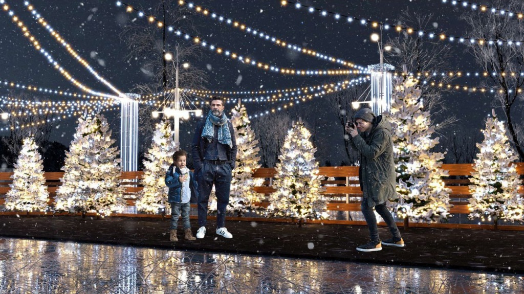 Главный каток Воронежа на Адмиралтейской площади планируют увеличить вдвое в этом году